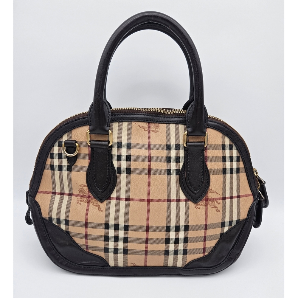 Authentic Burberry Haymarket Handbag #4299M